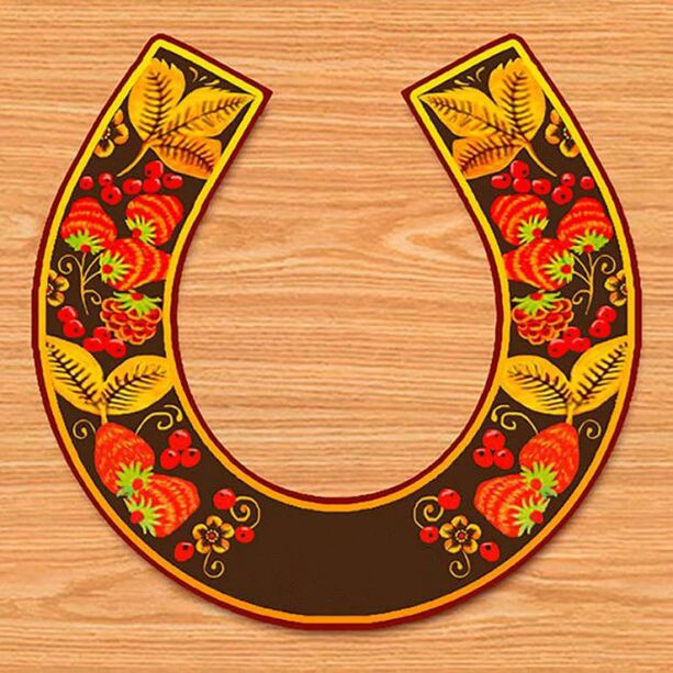 Horseshoe charmed for good luck and wealth