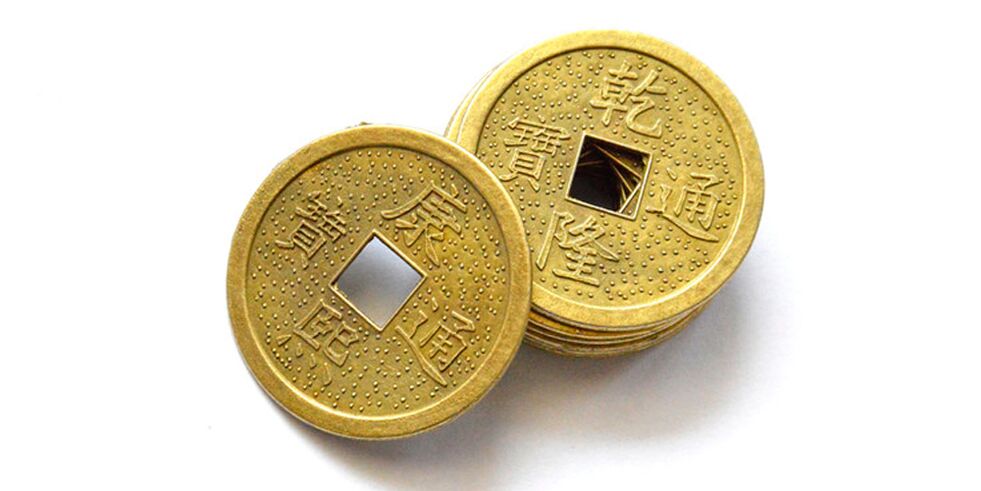 Chinese coins as an amulet of good luck